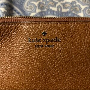 Brown Kate Spade Wristlet